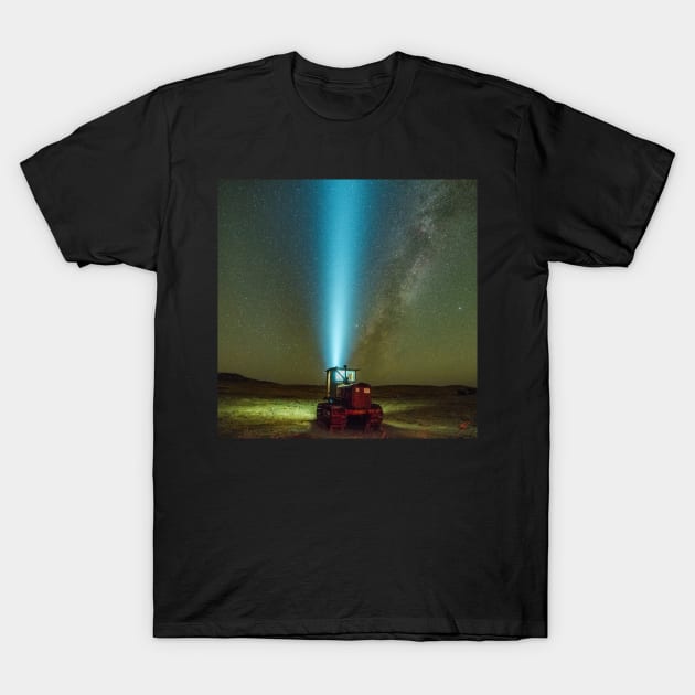 Cletrac Celestial Transporter T-Shirt by Sidetrakn